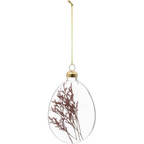 SDN GLAS OVAL BLUMEN 12CM - Feeric lights & christmas