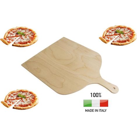Calder Pala Pizza Manico Legno Di Betulla 30 X 41 Cm Made In Italy