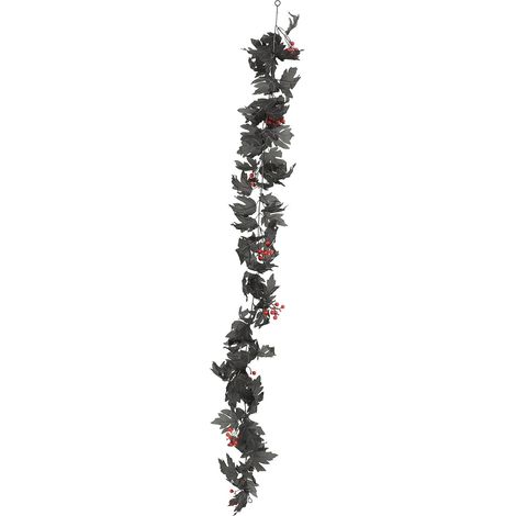 4 Ensembles Rotin Imitation Feuille D'érable Plantes Halloween Artificiel Usine Guirlande Décor d'halloween La Toile De Plein Air Lumières LED Autocollants Faux Habit en Soie Rouge (1/5)
