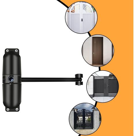 Ferme-porte automatique pour portail de jardin, porte d'entrée, extérieur, moustiquaire, ressort de traction, tampon automatique fermé