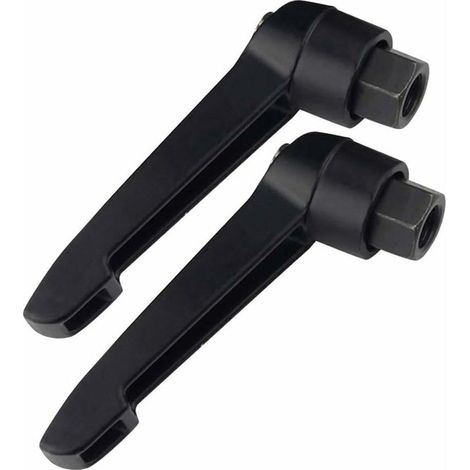 Quincaillerie Fixation Levier de Serrage Boutons Poignée - Réglable Forme de L Serrage Poignée Machine Boutons Femelle ou Mâle Filetage M12 (1/5)