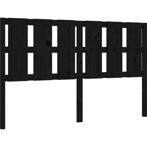 Maison Exclusive - Cabecero de cama madera maciza de pino negro 1 (1/5)
