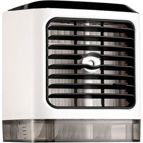 Tragbarer Luftkühler für Zuhause, mobile Klimaanlage, 3-stufiger Wassertank, farbenfroher Luftbefeuchter