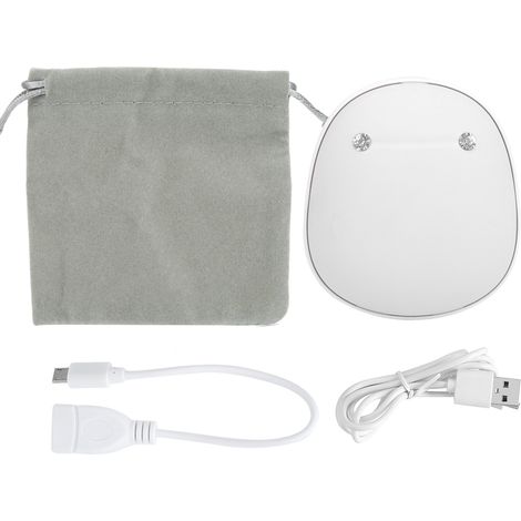 Mini chauffe-mains électrique anti-explosion USB portable pour bureau et maison - Blanc (1/5)