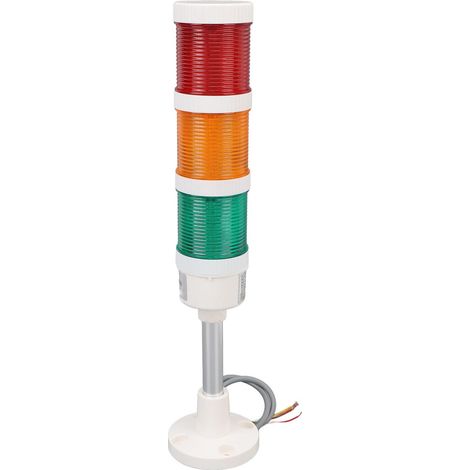 Tour Lumière Signalisation Industrielle Avec Buzzer Intégré 220V LED Imperméable pour Machine CNC Atelier (1/5)