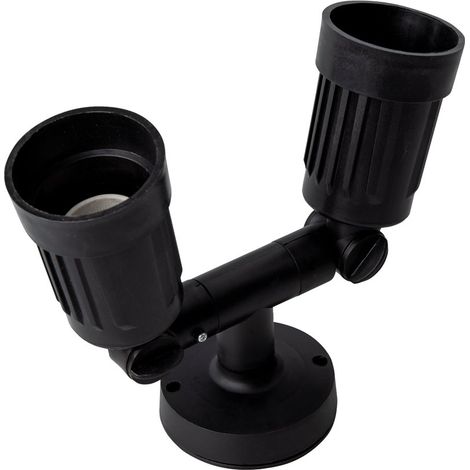 Proiettore da giardino IP44 matel doppio 2xe27