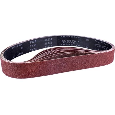 Nastro Abrasivo 50 X 686 Mm, Nastri Abrasivi Misti (3 Grane 80/120/150/240/400) Per Levigatrici A Nastro (15 Pezzi)