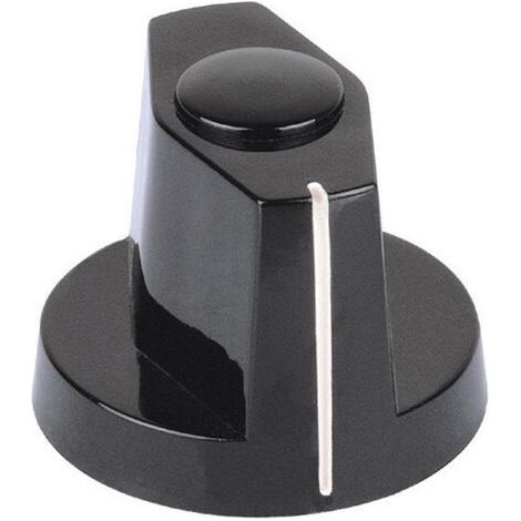 Tête de bouton olive Mentor 352.61 noir (Ø x H) 20 mm x 16.5 mm 1 pc(s) Q62262 (1/4)