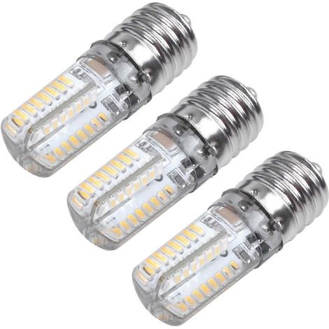 E17 5W 64 SMD warmweiße LED-Lampen (3014), 110-220V Wechselstromnetzteil (1/5)