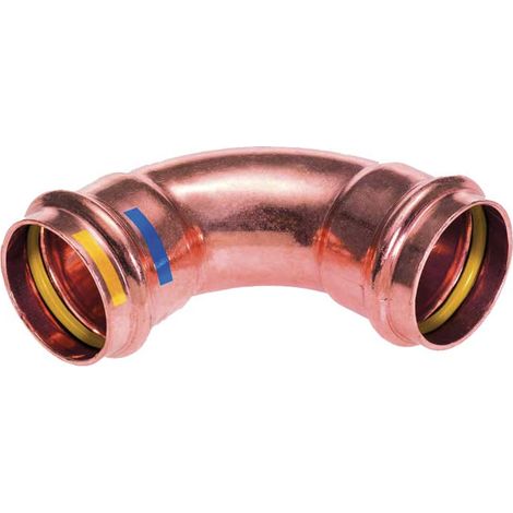 CURVA A 90° FEMMINA/FEMMINA IN RAME A PRESSARE Ø18 x Ø18 mm