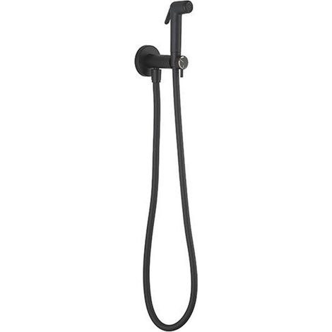 Crosswater MPRO Set de douchette de bidet - incluant support mural - noir mat (1/2)