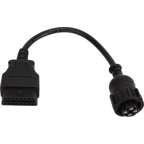 Ortviai Câble d'adaptation diagnostic camion 4 broches vers OBD2 16 broches en ABS/PVC – robuste et flexible (1/5)
