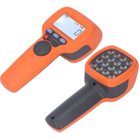 DT10S tragbare digitale Blitzleuchte mit wiederaufladbarer intelligenter LED-Taschenlampe und Drehzahlmesser, hohe Helligkeit 1500 Lux, 60-99999 U/min, mit LCD-Bildschirm (1/5)