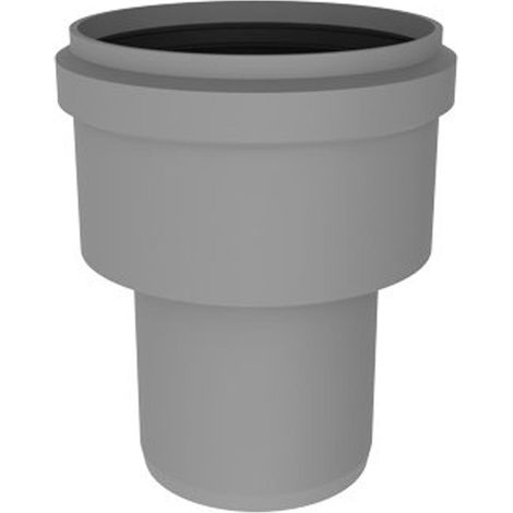 Burgerhout Bm pp conduit de fumée agrandi 80 100mm gris