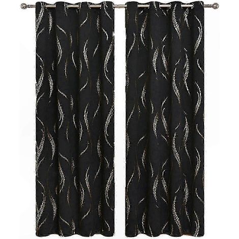 Rideau décoratif élégant et fluide avec motif fumée et pluie, une touche raffinée qui s'harmonise avec tous les styles de décoration intérieure. (1/5)