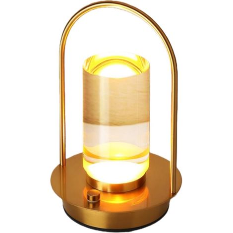 Longziming - Lampe d'ambiance extérieure - Abat-jour en aluminium et acrylique - Commande tactile - Intensité lumineuse réglable et trois températures de couleur - 1 pièce - Usage intérieur et extérie (1/5)