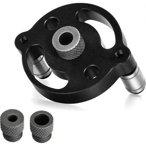 Gabarit de trou de poche pour le travail du bois 6/8/10mm Positionnement vertical à centrage automatique Gabarit de perçage Guide de foret Perforateur Machine Outils de travail du bois 1pcs (1/5)