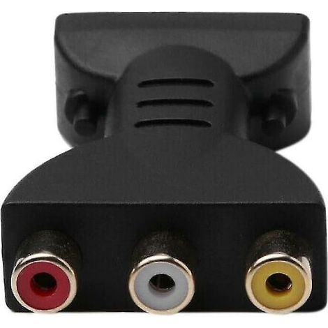 Hdmi mâle vers 3 Rca femelle Composite AV Audio Video Adapter Converter--