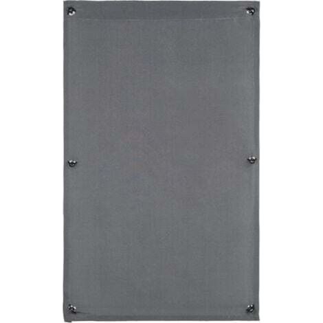 [JAMAIS UTILISÉ] Rideau à ventouses, protection solaire et thermique, puits de lumière, 57x100 cm, portable, gris, polyester, 57x100 cm (1/4)