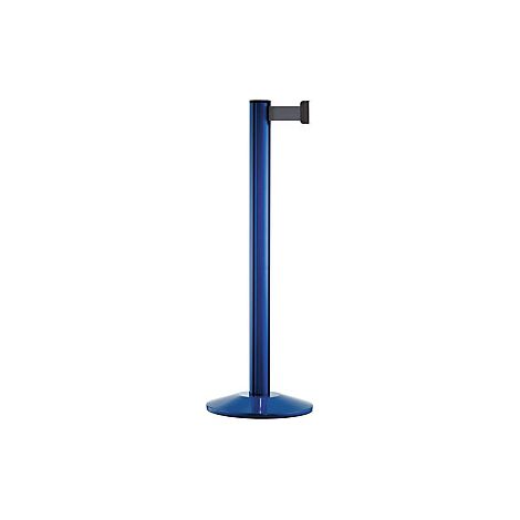 Poste de aluminio con cinta poste azul extracción 2300 mm (1/2)