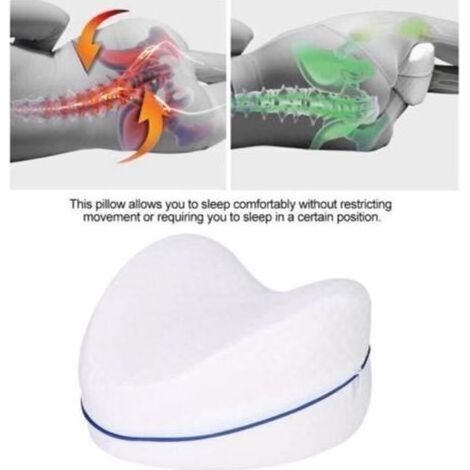 pair Oreiller en mousse à mémoire de forme respirante - CER - Soulage la fatigue et soutient les jambes et le dos (1/4)