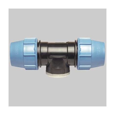 RACCORDO A TEE FEMMINA PLASTICA  16 x 3/4 x 16     UNIDELTA