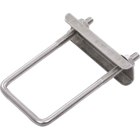 vidaXL Conector en U para postes de valla 25 sets 60x40 mm (1/2)