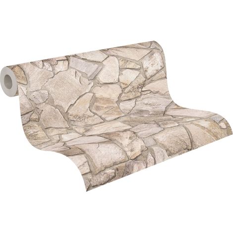 Papier peint Trompe l'oeil Beige Elements 2 A.S. Création (1/5)