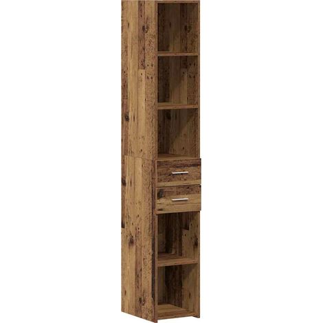 Maison Exclusive - Bibliothèque avec tiroir Bois ancien 30 x 42.4 x 185.2 cm