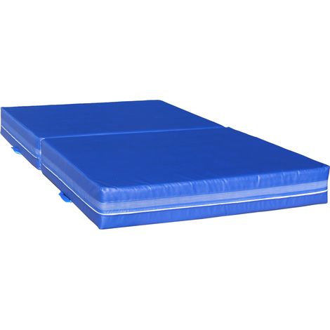 Tapis d'impact pliable MASTER T21 - 200 x 120 x 20 cm - bleu (1/5)