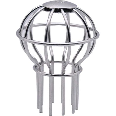Protection de gouttière - 75 75 100mm - argent - filet de protection de sol - Anti-colmatage - acier inoxydable - Maintient l'écoulement de l'eau libre - Bouchon de fermeture pour toitures extérieures