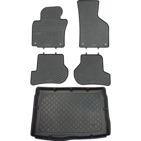 Set di tappetini in gomma per auto e tappetino per bagagliaio per Volkswagen Golf V 1K Hatchback dal 2003 al 2008. (1/5)