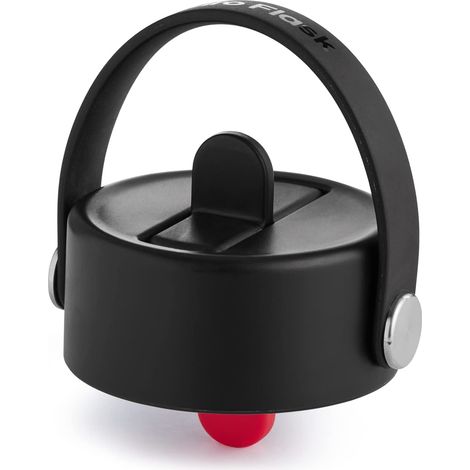 Hydro Flask Tappo in cannuccia impermeabile flessibile per bottiglia d'acqua acciaio inossidabile con ampia apertura, Coperchio a nido d'ape isolato l'idratazione freddo, Black, Straw Cap (1/4)