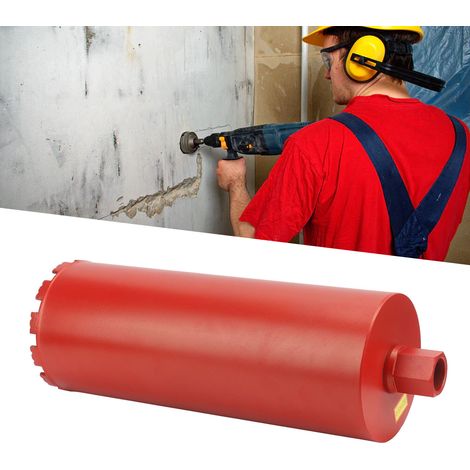 Foret diamanté de 1-1/4 po pour eau, outil d'agrandissement de trous pour murs en béton armé, perçage pour climatisation, foret à eau à paroi mince (1/5)