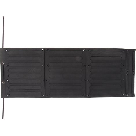 Étagère de rangement pliable à trois niveaux, grande capacité, pour accessoires de cheveux de bébé (bandeaux, etc.), idéale pour les portes, les armoires et les murs. Noire. (1/5)