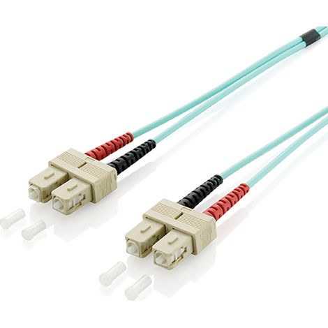 Câble à fibre optique Om3 Duplex sans halogène Sc/sc 50/125u 1m
