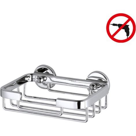 tesa 40208-00000-00 ALUXX Seifenkorb Klebstoff Chrom (glänzend)