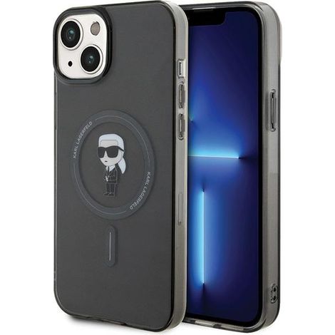 Karl Lagerfeld KLHMP15MHFCKNOK iPhone 15 Plus / 14 Plus 6,7 Zoll schwarz/schwarze Hartschale IML Ikonik MagSafe (1/5)