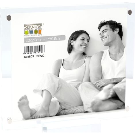 Cadre Photo magnétique et Transparent avec 6mm d'épaisseur avec Support (1/2)