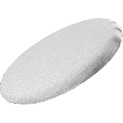 Coussin pouf rond déhoussable lavable confortable en mousse à mémoire de forme pour tatami chaise salon salle à manger gris clair 45x45x4.5cm/17.7x17.7x1.8in (1/4)