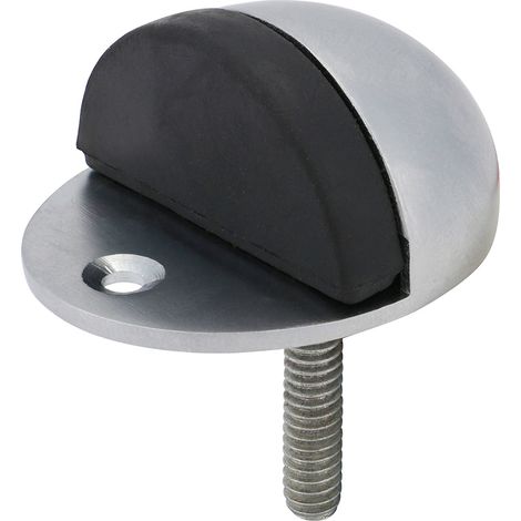 TIMCO Oval Door Stop Satin Chrome - 47mm