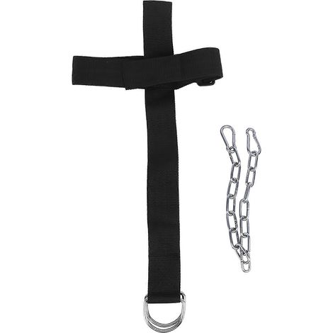 Sangle de traction pour entraînement cervical et trapèzes, accessoire de musculation avec charge, harnais de force pour épaules et nuque, équipement de port de poids (1/5)