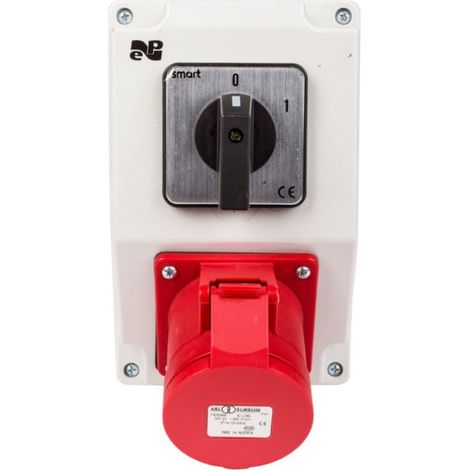 RS-Z Stromverteilerkasten mit Leitungsschutzschalter 0-1 3P+N+Z 16A grau IP44 6271-00