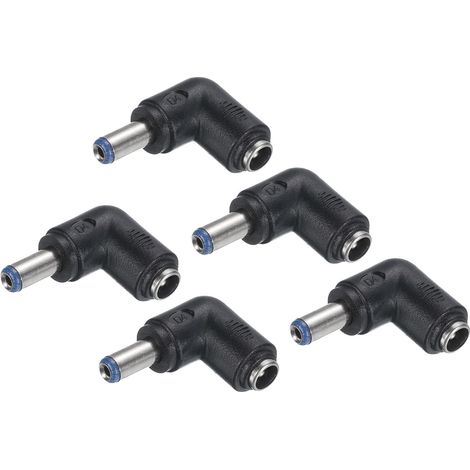 5 Adaptateur secteur, Connecteur DC 90 degrés, Prise femelle 5,5x2,1mm vers mâle, Pour ordinateur portable, Routeur (1/5)