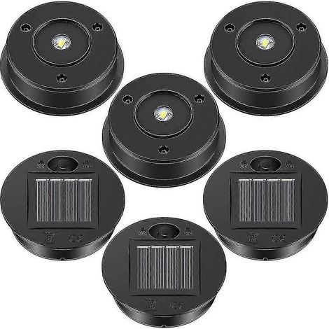 Lot de 6 lampes solaires de rechange pour lanternes solaires (7 pièces détachées), couvercle de lanterne à panneau solaire LED. (1/5)