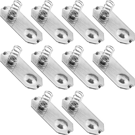 Lot de 10pcs Plaques de Ressort Batterie de Rechange Compatible avec Classic Ressorts de Contact de Batterie (1/5)