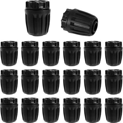 20pcs Embout Irrigation Goutte a Goutte de 1/2 Pouce, Connecteurs Cannelés Verrouillables Raccords d'Irrigation pour Tuyau de 16mm (Diamètre Intérieur 1/2" x Diamètre Extérieur 0,6-0,63") (1/5)
