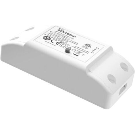 Interrupteur Intelligent WiFi SONOFF BASICR4, 10A/2200W avec Protection Surchauffe et Commande Vocale (1/4)