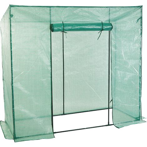 Gewächshaus Metallrahmen, PE-Gewebefolie 200X77XH169CM-MMC4308