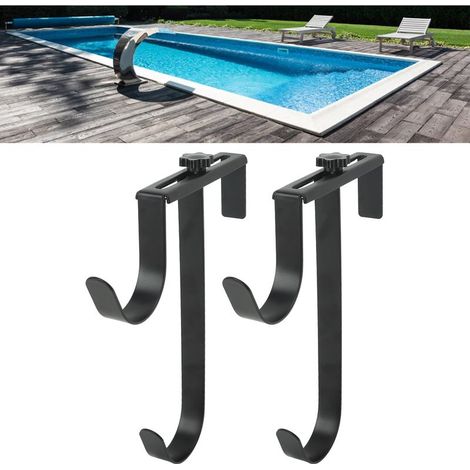 Set mit 2 verstellbaren Haken für Poolabsperrungen und -zäune, Schlauchhalterungen und Sicherheitszubehör (1/5)